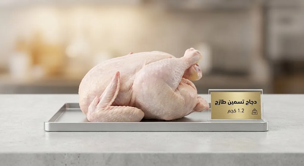 [POU-01-001-0002] دجاج تسمين طازج 1.2 كجم