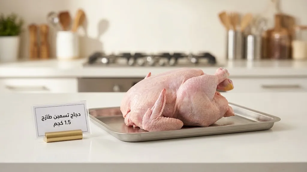 دجاج تسمين طازج 1.5 كجم
