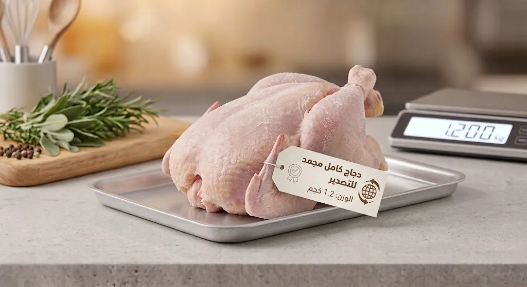 [POU-02-001-0004] İhracatlık dondurulmuş bütün tavuk 1.2 kg