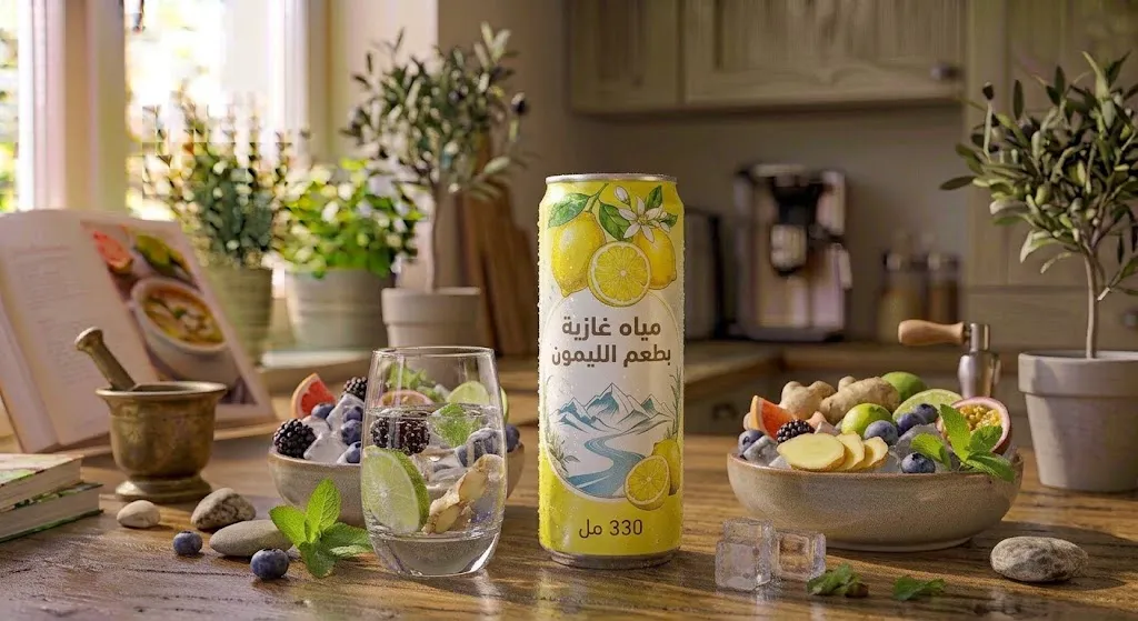 مياه غازية بطعم الليمون 330 مل