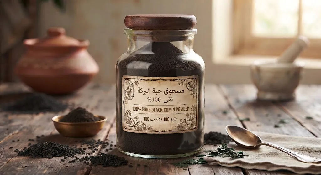 [HER-04-001-0005] مسحوق حبة البركة 100 جم