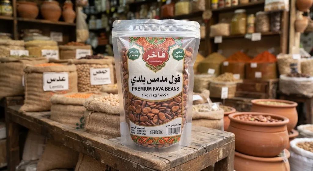 فول مدمس مُعبَّأ 1 كجم
