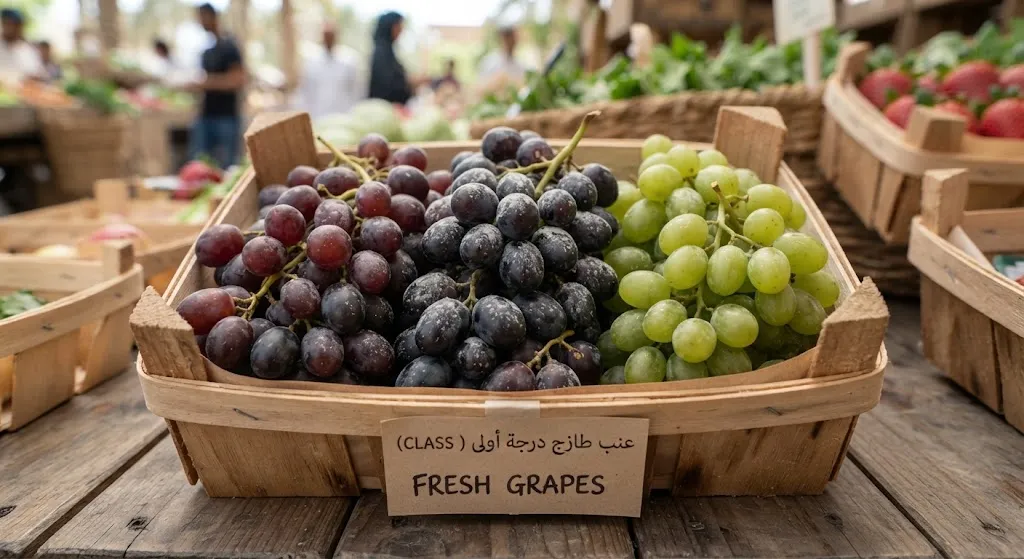 [CRP-01-001-0002] عنب طازج درجة أولى