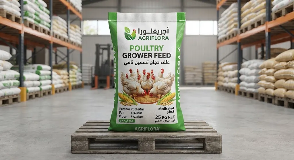 [SUP-03-001-0002] علف دجاج تسمين Grower 25 كجم
