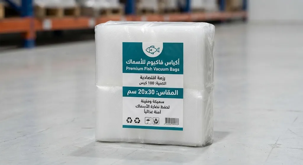 أكياس فاكيوم للأسماك 20x30 سم - 100 كيس