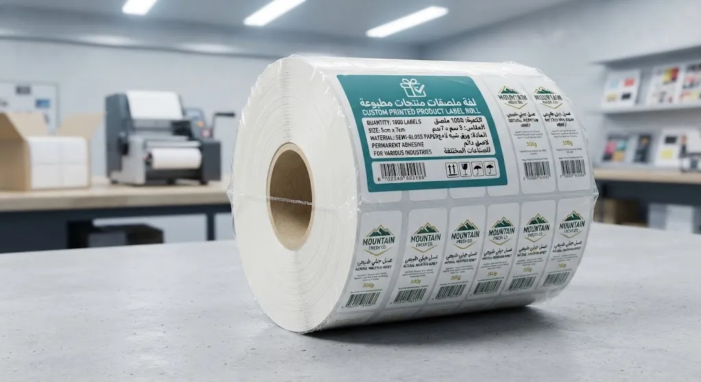 [PKG-03-002-0001] ملصقات منتجات (Labels) - 1000 ملصق