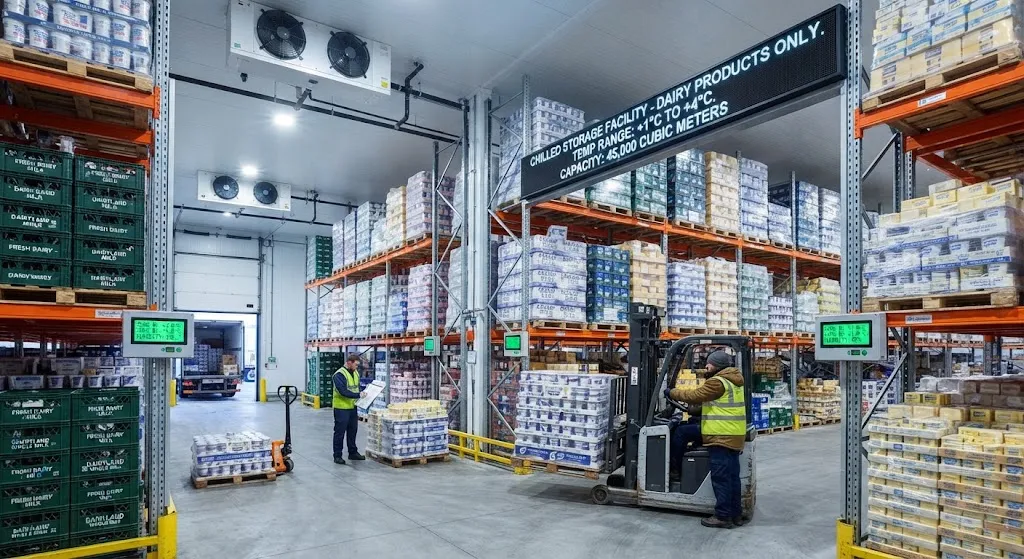 Almacenamiento refrigerado (m³/mes)