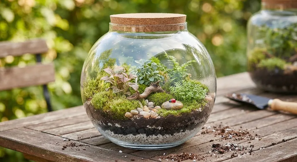 [ORN-05-003-0002] Recipiente de vidrio para terrario 25 cm
